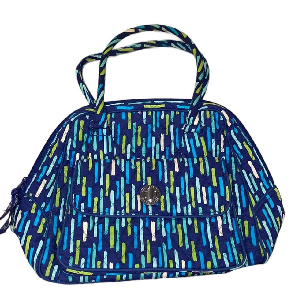 Vera Bradley Katalina Blue Turn Lock Satchel